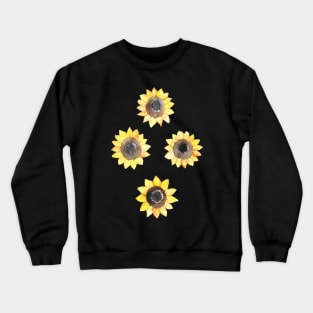 Cheerful Watercolor Sunflowers Crewneck Sweatshirt
